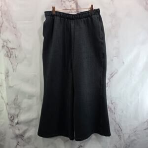 Nike Sweatpants Womens Medium Black Wide Leg Fleece Tech Pack Flare